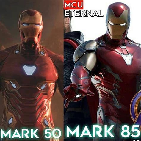 Ironman Mark 50 vs 85 Side Comparison, Which do you prefer and why? - 9GAG