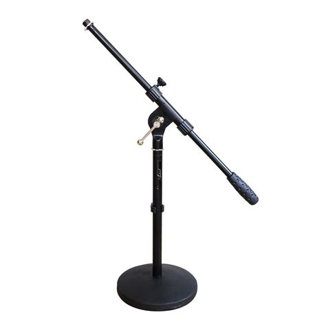 Artist MS023 Small Black Boom Mic Stand with Round Base - New | eBay