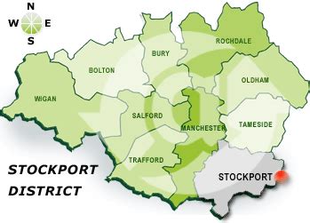 Stockport Map - United Kingdom