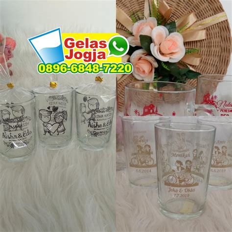 Gambar Gelas Kaca Hias - 0896 6848 7220 [wa] Jual Gelas Jogja Diskon