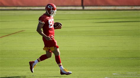 Chiefs tight end Travis Kelce back at practice after ankle surgery