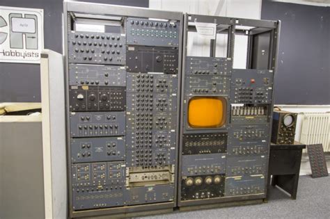 Vintage computers on display