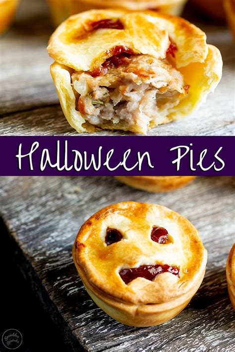 These Halloween Pies make a great snack during the busy work of trick or treating. They are ...