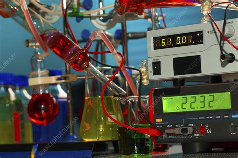 Chemistry experiment in lab - Stock Image - F013/1211 - Science Photo ...