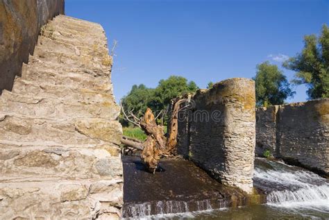 Old river dam stock photo. Image of structure, stones - 28335250