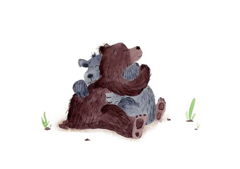 Bear Hug | Illustration, Bear hug, Childrens illustrations