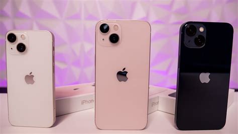 Pink, Starlight & Midnight iPhone 13 Unboxing & Comparison! - YouTube