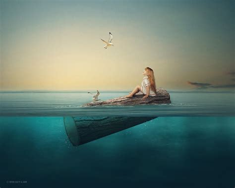 Making Surreal Fantasy Manipulation Under Water Scene Effect In Photoshop - rafy A