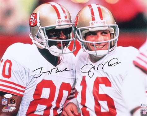 Joe Montana & Jerry Rice Signed 49ers 16x20 Photo (Beckett COA & JSA ...