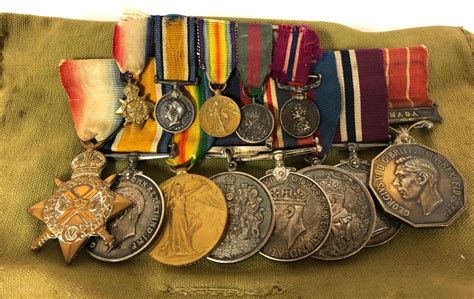 GR OF 13, BRITISH / CANADIAN MILITARY MEDALS