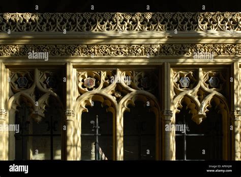 Internal architecture at Sherborne Abbey Dorset England UK Stock Photo - Alamy