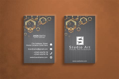 Vertical Business Card Design. on Behance