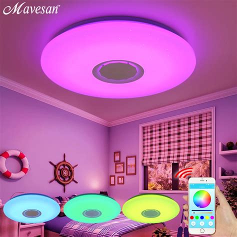 Modern LED ceiling Lights RGB Blutooth ceiling lamp Dimmable 25W 36W 52W APP Remote control ...