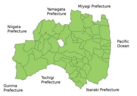 Fukushima Prefecture : Territorial Units