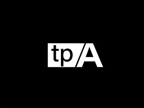 TPA Logo and Graphics design vector art, Icons isolated on black ...