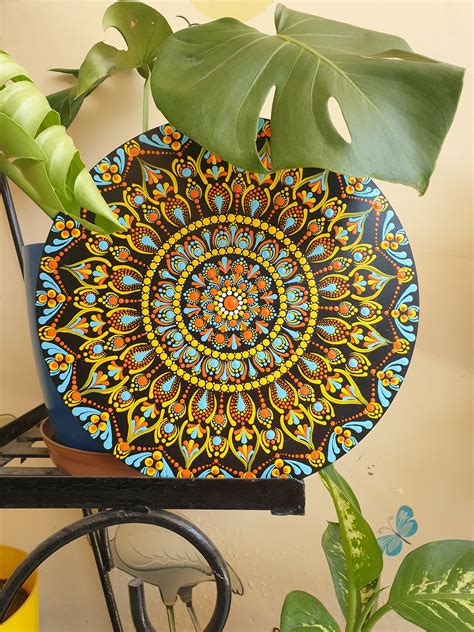 Colourful Mandala Art/mdf Board Mandala Art for Home - Etsy