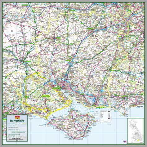 Hampshire County Map | I Love Maps