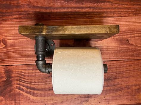 Rustic Iron Toilet Paper Holder Farmhouse Inspired Industrial - Etsy