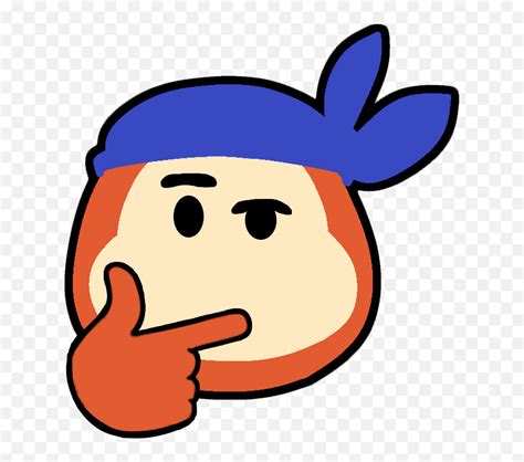 Hmmmm - Bandana Dee Smash Icon Emoji,Hmmmm Emoji - free transparent ...