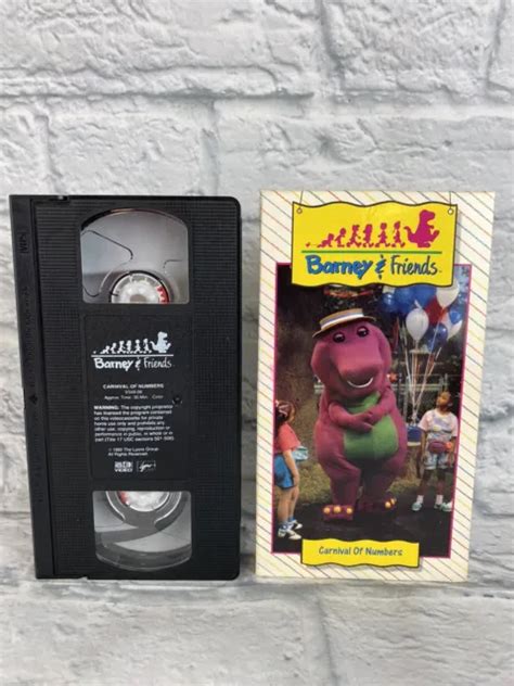 BARNEY AND FRIENDS Carnival Of Numbers VHS Time Life 1992 Vintage EUR 21,10 - PicClick FR