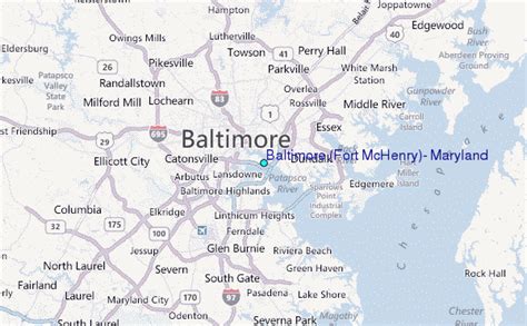 Baltimore (Fort McHenry), Maryland Tide Station Location Guide