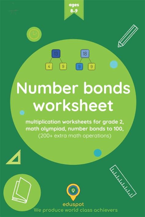 Number bonds worksheet: multiplication worksheets for grade 2, math olympiad, number bonds to ...