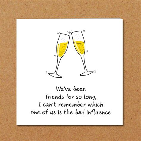 BFF Birthday Card best friend bestie girl female funny amusing fun humorous | eBay