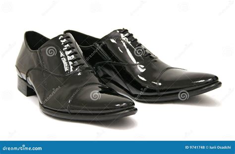 Shiny black men shoes stock photo. Image of fashion, clothing - 9741748