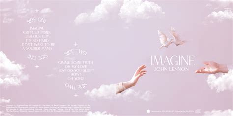 "Imagine" Vinyl Record Redesign on Behance