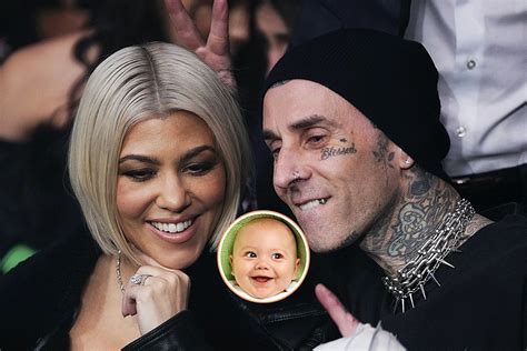 Travis Barker + Kourtney Kardashian Welcome First Child Together