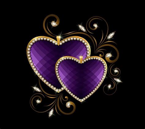 Pin by Teresa Langston on I LOVE PURPLE | Heart wallpaper, Purple love ...