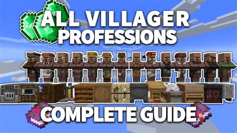 All Villager Professions Complete Guide | Minecraft 1.21 (2024!) - YouTube