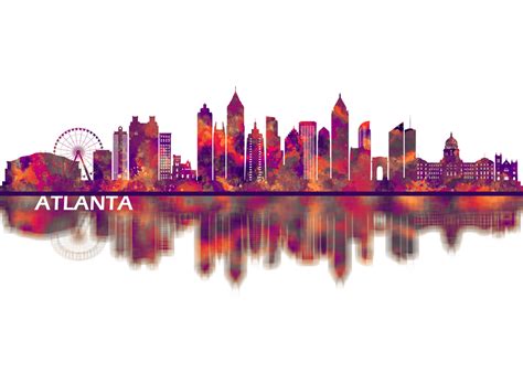 Atlanta skyline Cut Out Stock Images & Pictures - Alamy - Clip Art Library