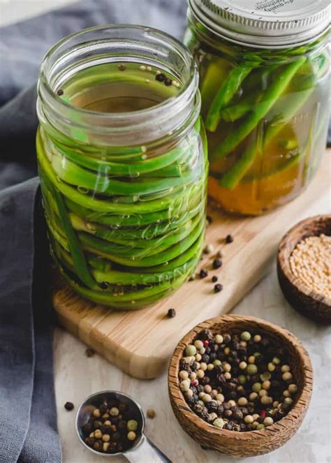 Pickled Garlic Scapes - No Canning Necessary!