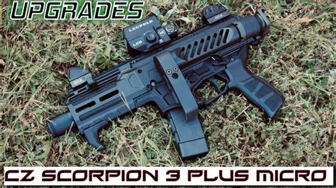 CZ Scorpion 3 Plus Micro UPGRADES (Folder & Red Dot) - YouTube