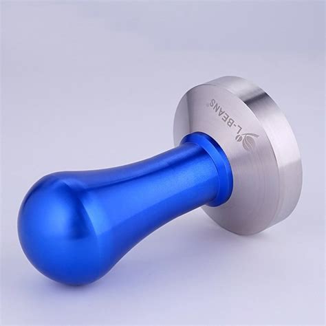 Kteam Commercial Stainless Steel Coffee Tamper 58mm Base Blue N2 free image download