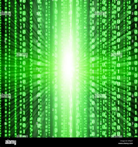 Green binary code Stock Photo - Alamy