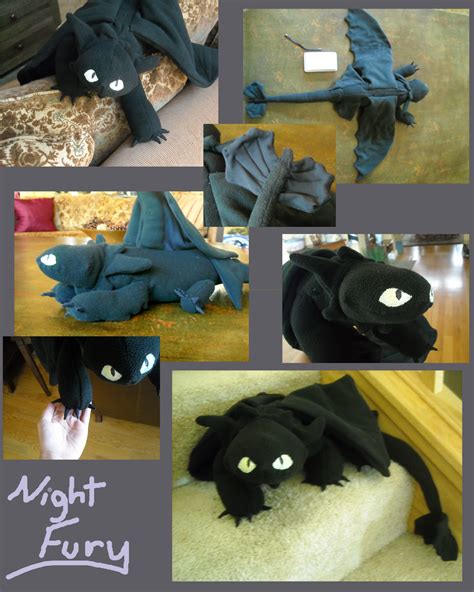 Night Fury Plush by Sareii on DeviantArt