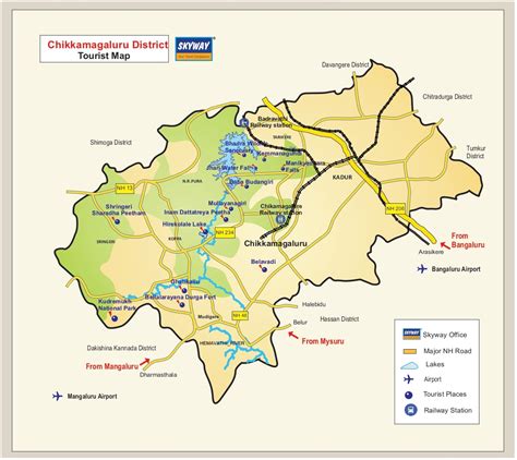 Chikmagalur District Tourist Map| Skyway Travels