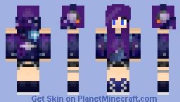 Galaxy Girl Minecraft Skin