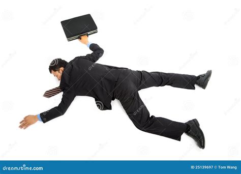 Businessman Lying Down Royalty Free Stock Photography - Image: 25139697