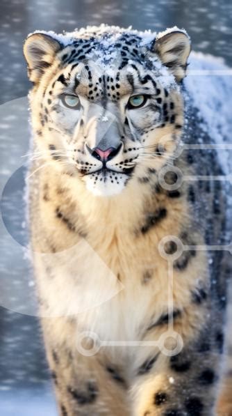 Beautiful Picture of a Snow Leopard in its Natural Habitat stock photo ...