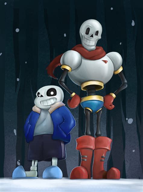 Undertale fanart: Sans and Papyrus by Kurareo on DeviantArt