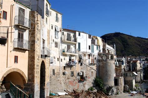 Old Town Cefalu In Sicily At Summer Stock Photo | Royalty-Free | FreeImages