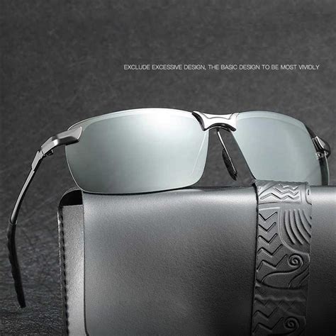 GIAUSA Kacamata Photochromic Polarized Sunglasses UV400 - G3043 - Black ...