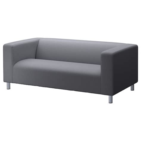 KLIPPAN cover for 2 seater sofa, Flackarp medium grey - IKEA