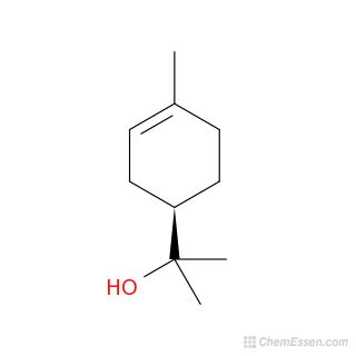 alpha-Terpineol Structure - C10H18O - Over 100 million chemical ...