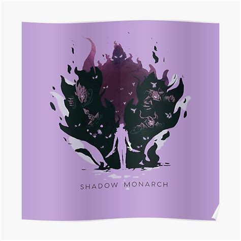 "Shadow Monarch / Sung Jin Woo" Poster for Sale by fitainment | Redbubble