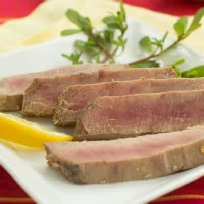 Grilled Yellowfin Tuna with Fresh Lemon and Garlic Marinade - The Scramble