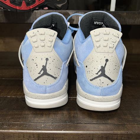 Air Jordan 4 Retro UNC University Blue... - Depop